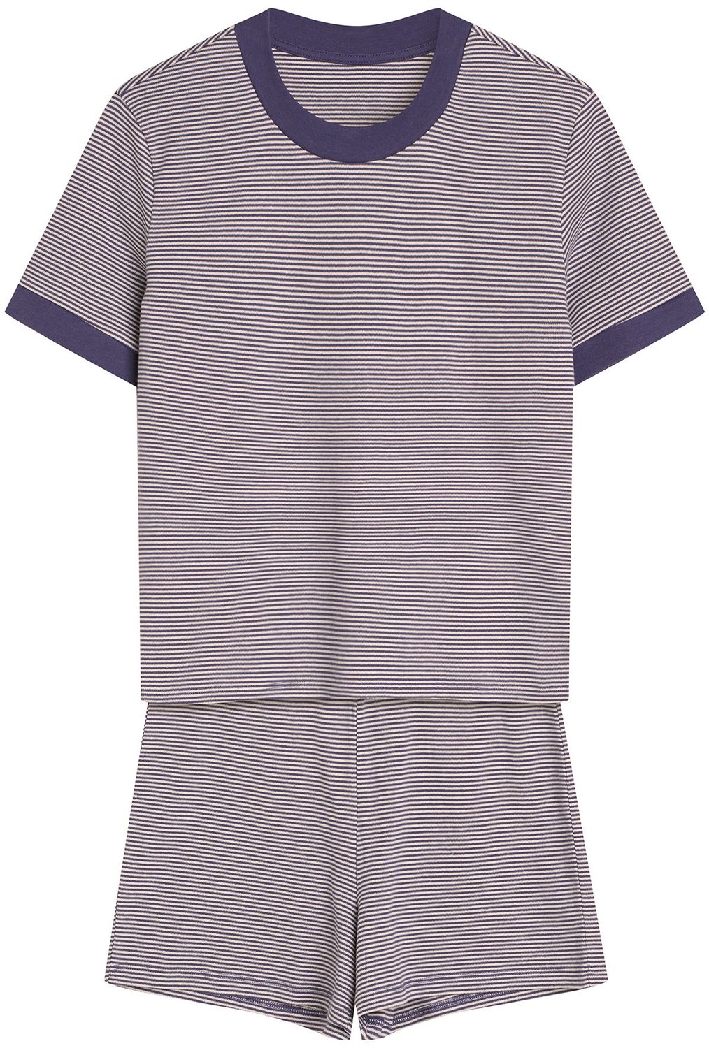 ESOTIQ Reese - Damespyjama - Marineblauw - Korte mouwen - Korte broek