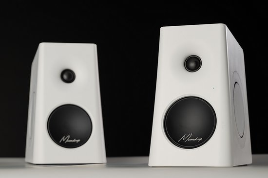 Moondrop MM3A - Actieve HiFi Speakerset - 66W - Bluetooth 6.0 - LDAC - 2.0 Stereo Speakers - USB-C, AUX & Optische Aansluiting - Wit — afbeelding 3