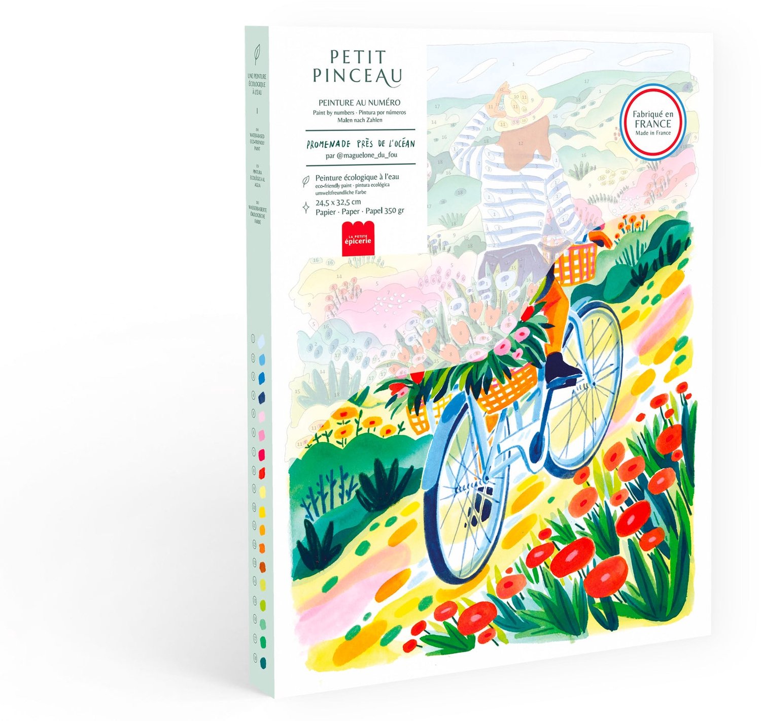 La Petite Épicerie Petit Pinceau Schilderen op Nummer – Promenade près de l’Océan DIY Schilderpakket en Creatieve Hobbyset