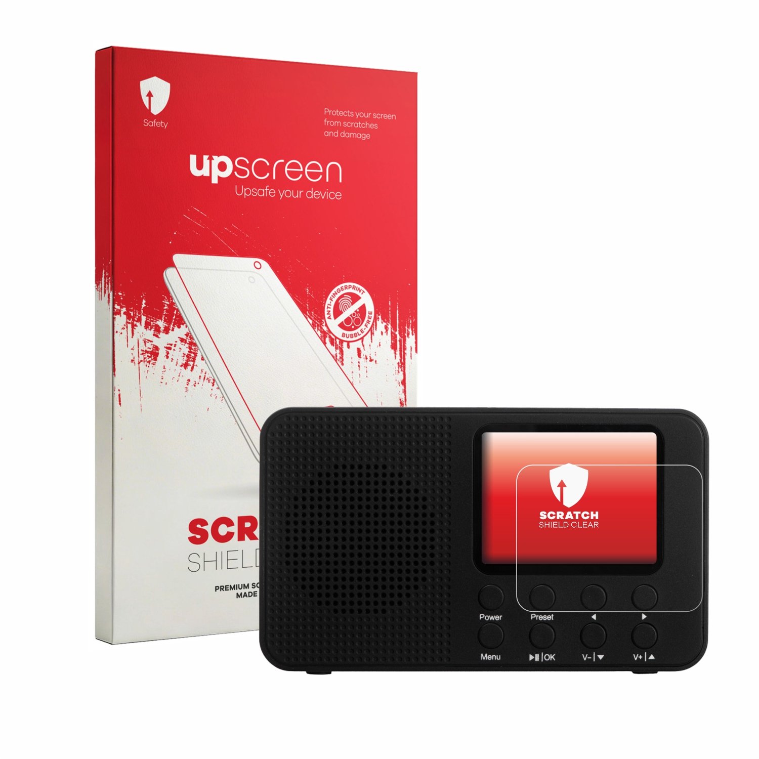 upscreen - Screenprotector voor Camry CR 1918 - Folie Beschermfolie transparant