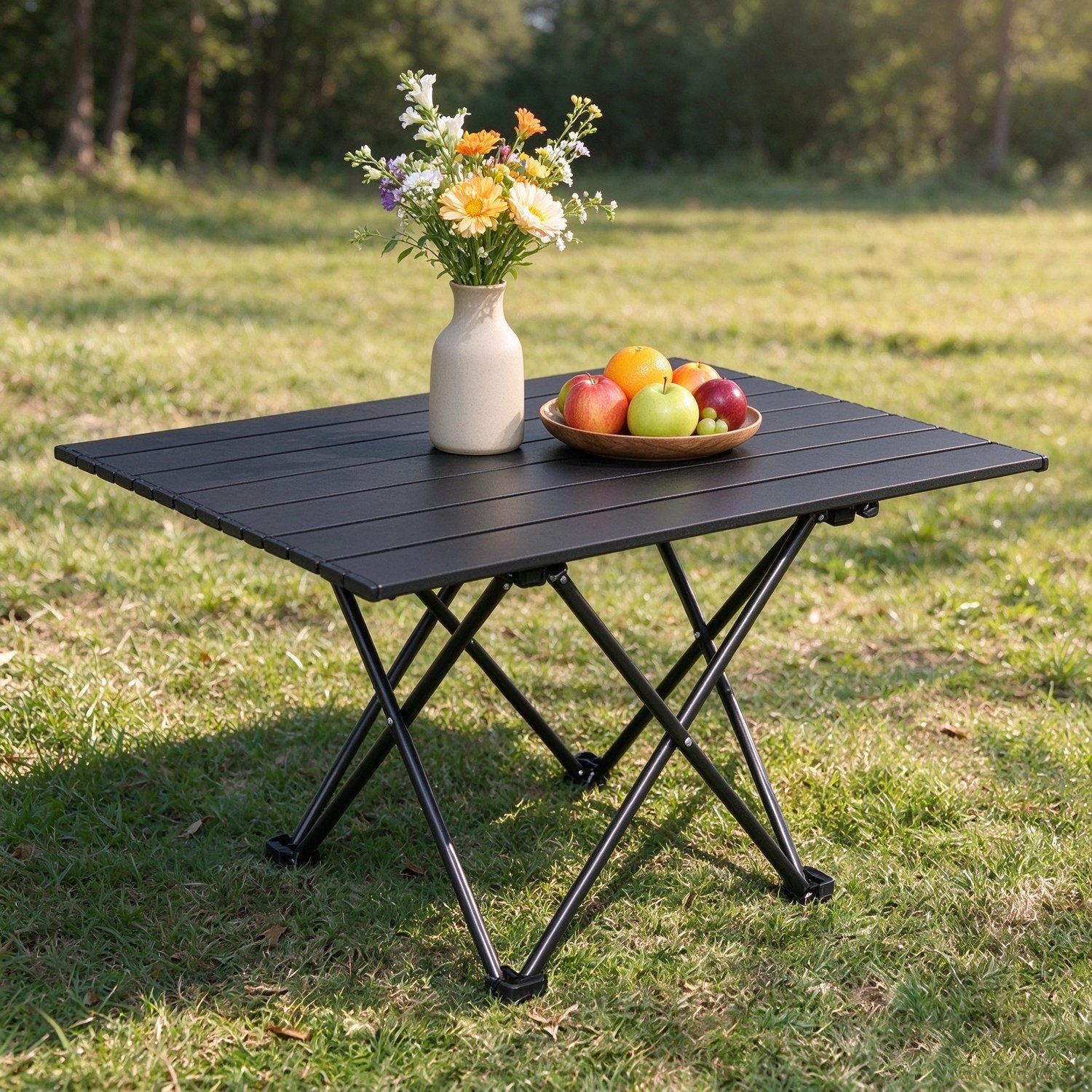 Opklapbare campingtafel draagbare picknicktafel kleine bureautafel voor buiten en thuis opbergbaar afmetingen 68x47x40 cm