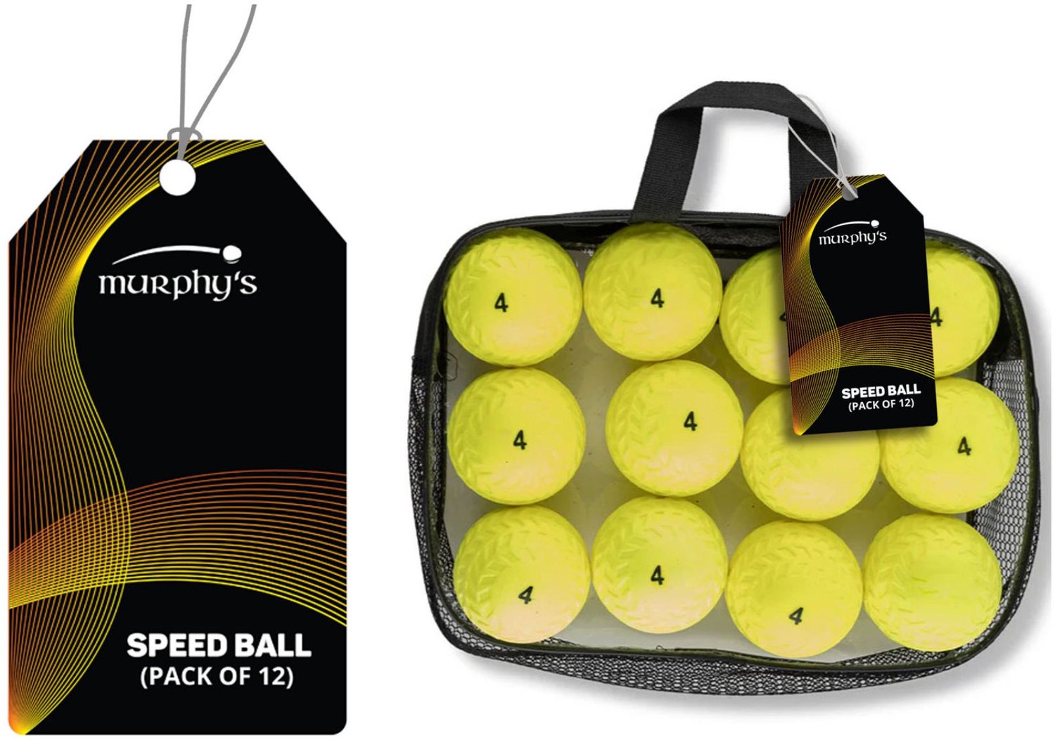 Murphy's Speed Ball (Pack of 12) - Yellow - 4.