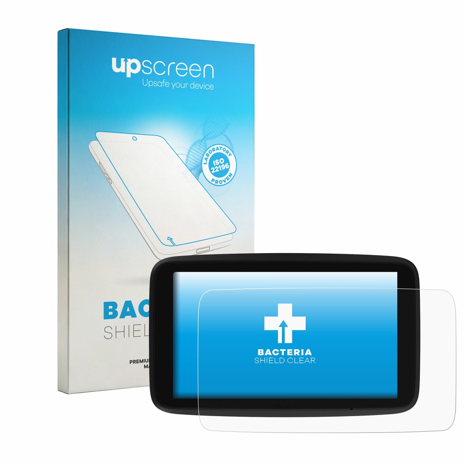 upscreen - Screenprotector voor TomTom GO Professional 5" - Folie Beschermfolie transparant antibacterieel