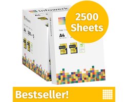 NIEUW: Infowerk Printerpapier Kopieerpapier 2500 Vel 5 x 500 A4 Premium Extra Wit CIE 160 Testwinnaar PEFC-gecertificeerd