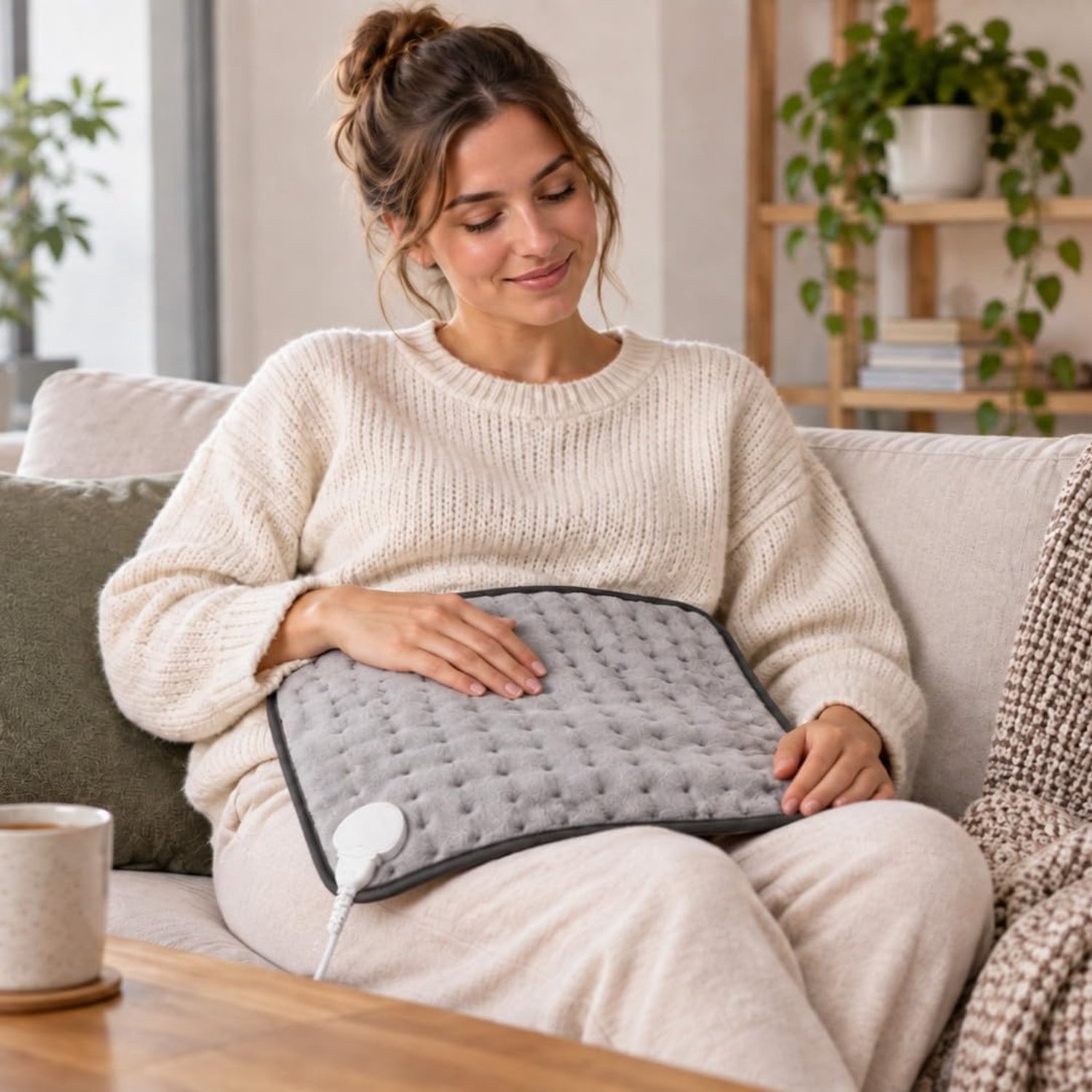 Warmtekussen (30x40cm) - Verwarmingskussen - Warmtekompres pad - Lenden warmtedeken - Verwarmingsdeken - 9 warmtestanden - Timer functie - Voor nek, schouders, rug, buik en voeten