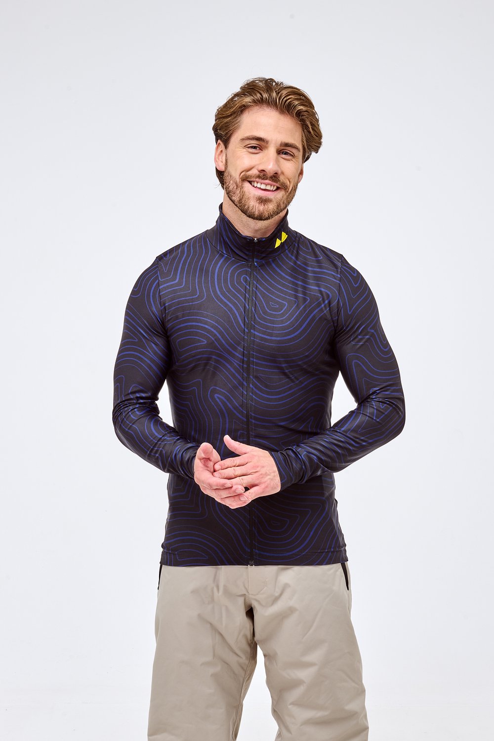 Mountain Hero Rugbeschermer Wintersport Heren - Uitwisselbare Beschermingspad - Blue Echo - Maat M