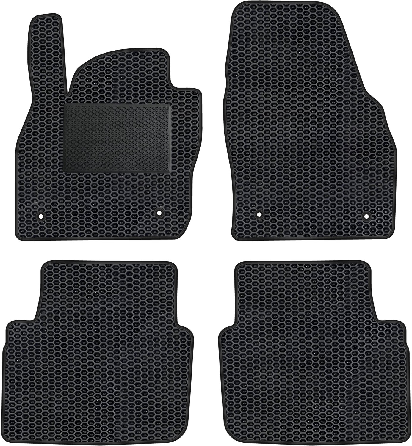 Sy003_EVA Serie - Autovloermatten Set - Geschikt voor SsangYong Rexton - Innovatief EVA Materiaal - Ondersteund door Extra Bescherming