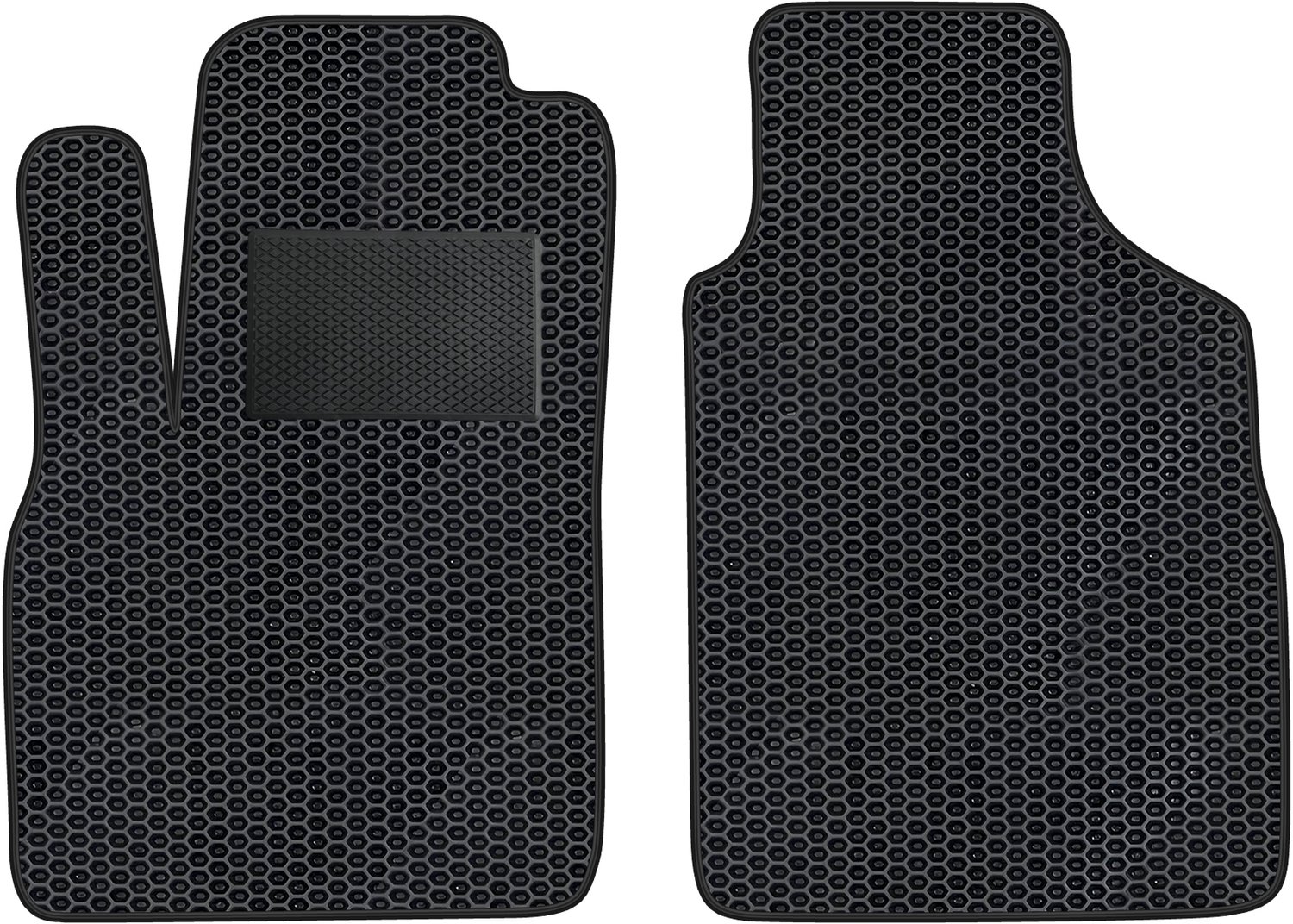 FI023;2_EVA_POD - Compleet set auto vloermatten van EVA passend voor Fiat Doblo I 2001-2009 2 personen (met extra versteviging)