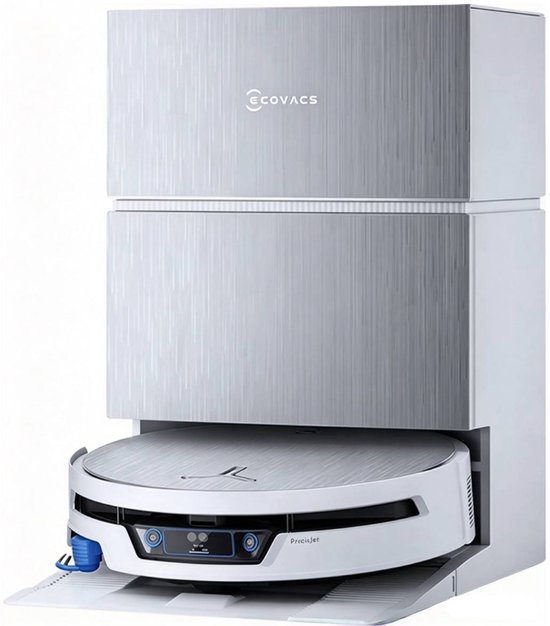 Ecovacs Deebot X12S Pro Omni - Robotstofzuiger Met Dweilfunctie - 27.000 Pa - 63°C Warm Water - Omni Station - AIVI 3D 4.0 - Wit