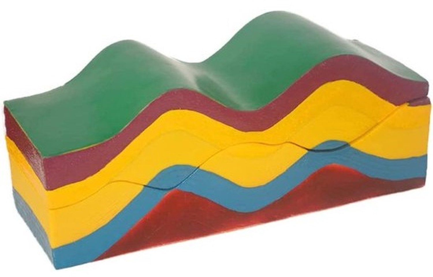 Wereldbolmodel - Demonstratie van de aardkorst - Voor aardrijkskundeles - Tweedelig en verplaatsbaar - 455 x 130 mm - Meerdere kleuren