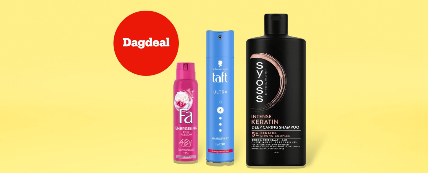Offre du jour notamment sur Syoss & Fa