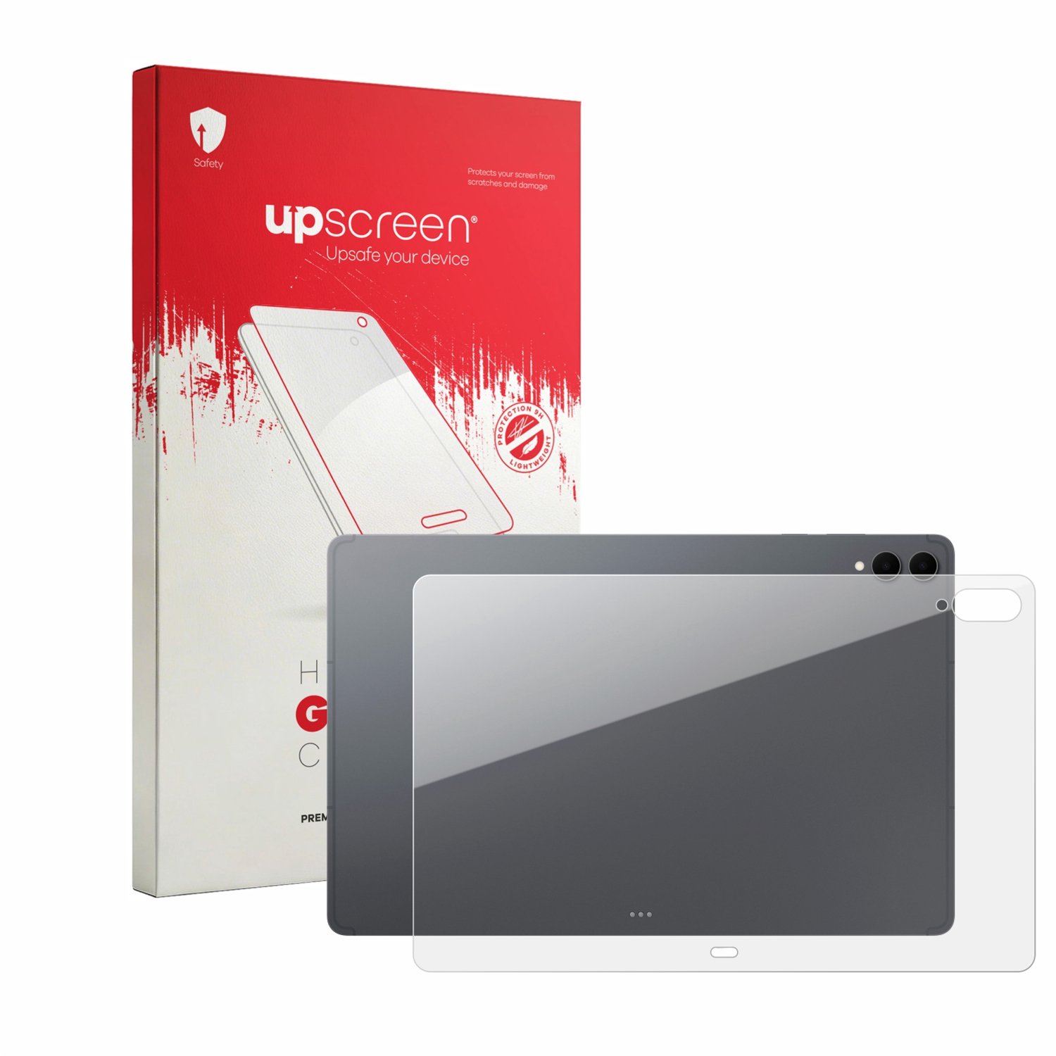 upscreen - Screenprotector voor Samsung Galaxy Tab S12 Ultra (Achterkant) - Folie Beschermfolie Beschermglas transparant