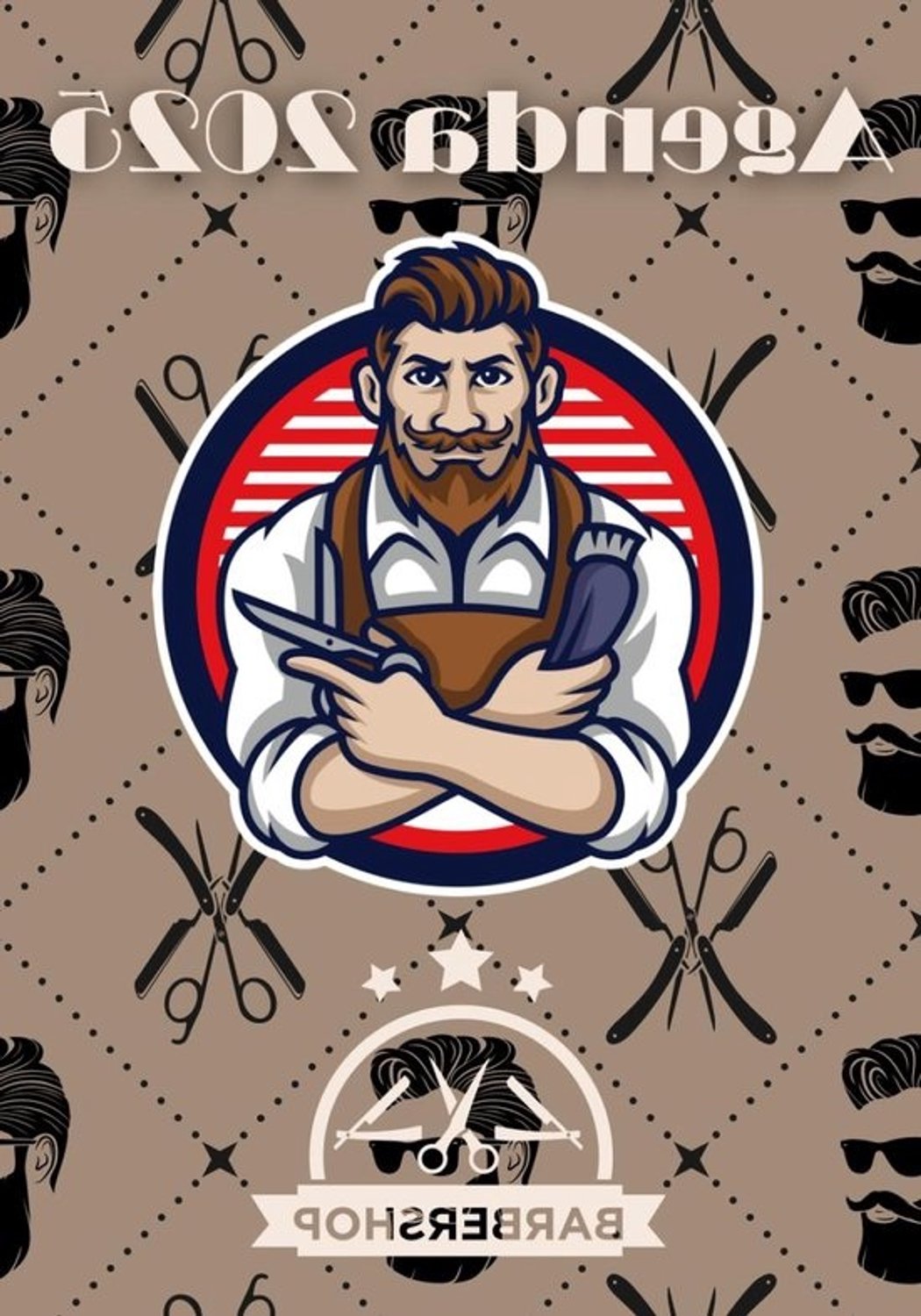 Agenda Barber 2025 - Afsprakenboek voor kappers - Werk plannen - 178 pagina's ruimte - A5 formaat - Zwart