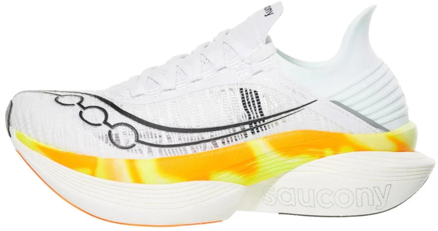 Saucony Endorphin Elite 2 - Hardloopschoen - Wit/Peel - Maat 10
