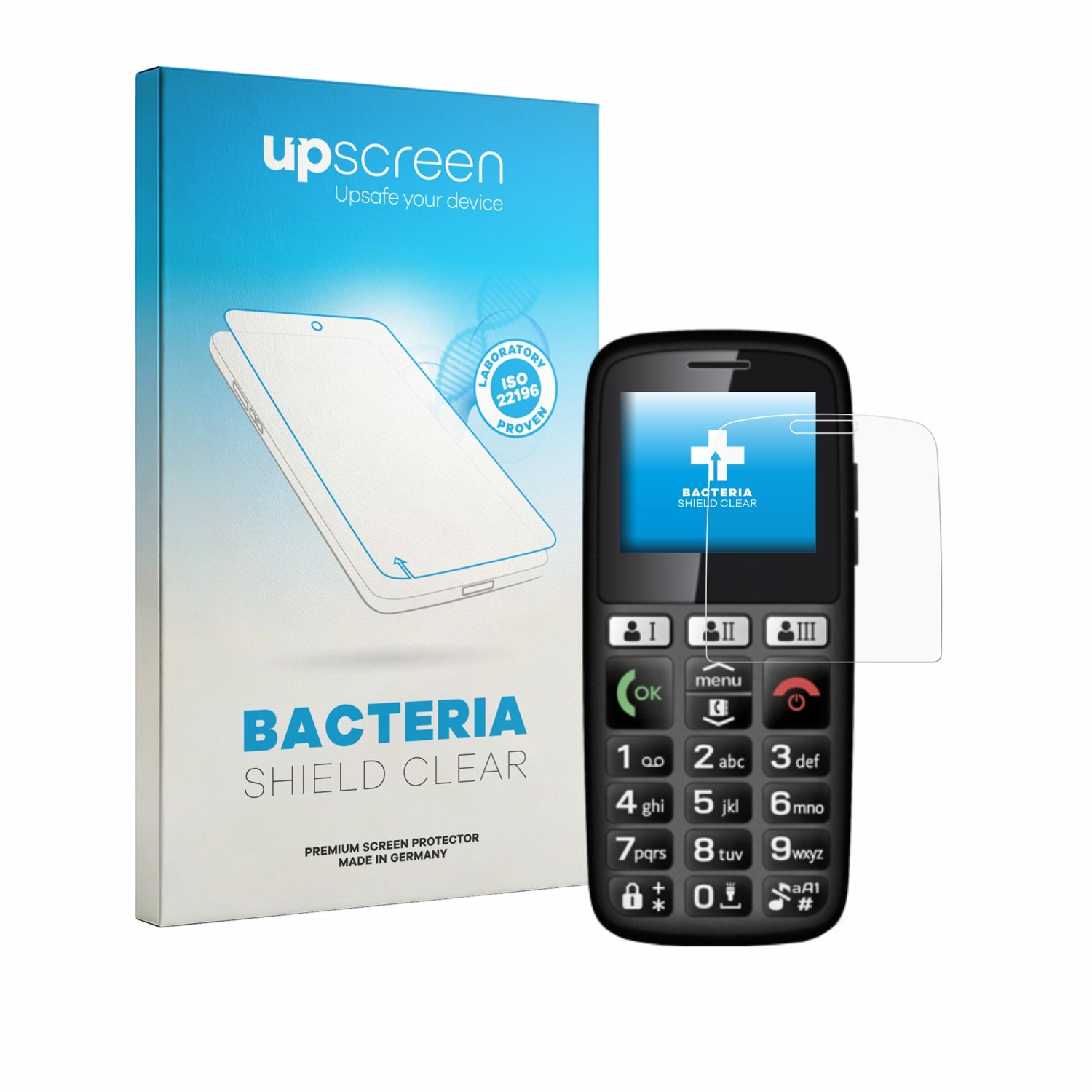 upscreen - Screenprotector voor Emporia emporiaHAPPY - Folie Beschermfolie transparant antibacterieel