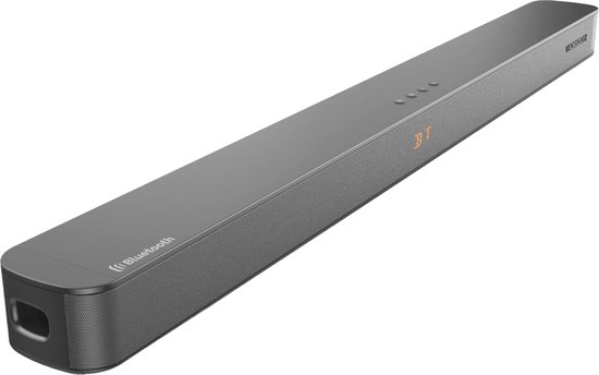 Horizon Acoustic HAV-S3600 Soundbar voor TV – 2.0 Kanaals – 100 W – Bluetooth – HDMI – AUX – Optische Aansluiting – USB – DOT-Matrix Display – 92 cm – Titaniumgrijs – 5 Jaar Garantie — afbeelding 2