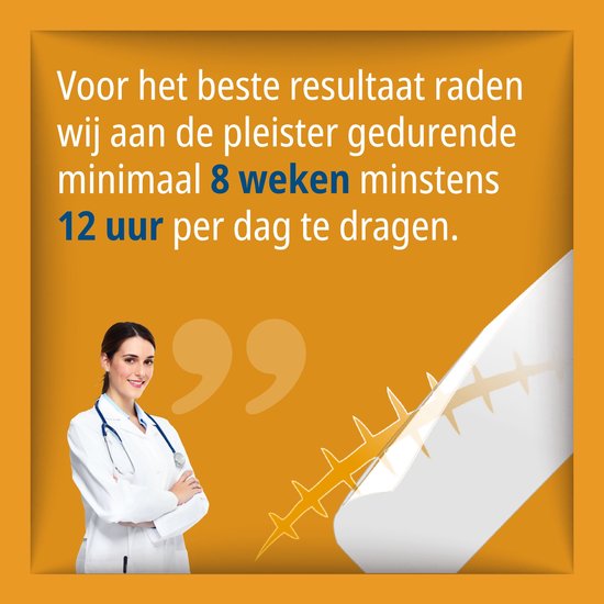 Arts adviseert minimaal 8 weken dragen voor het beste resultaat.