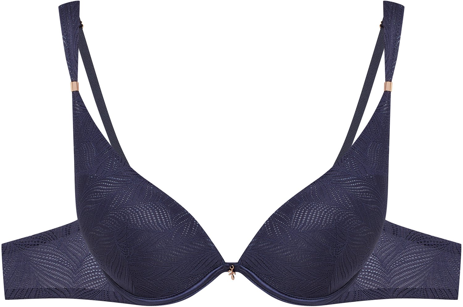 ESOTIQ Osaka - Push-upbeha - Diep marineblauw - Kanten details
