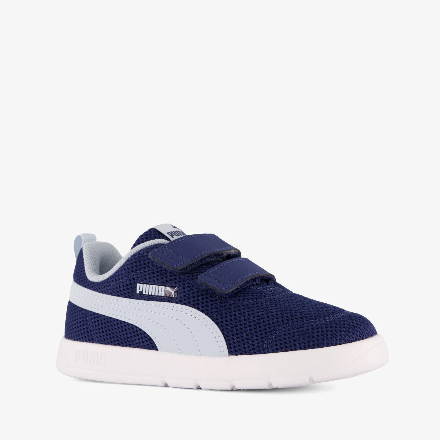 Puma kinderschoenen Low Courtflex V3 Mesh Inf 398086 Blauw
