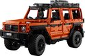 LEGO Technic oranje Mercedes-Benz G 500 met zwart dakrek, grove terreinbanden en nummerplaat S G1979.