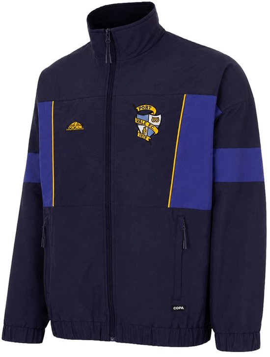 COPA Football - Port Vale F.C. 1992 - 93 - Retro Voetbaljack - Heren - L - Blauw