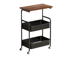 Tremeo Verrijdbare Bijzettafel - Keukentrolley - Met Rem - 43x29x77 cm