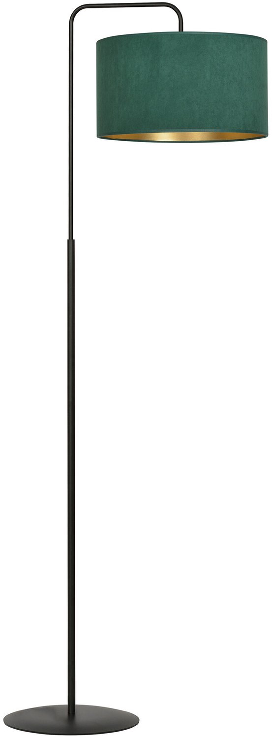 Emibig Fredensborg vloerlamp gebogen groen rond 1x E27 - Perfecte eyecatcher voor jouw interieur
