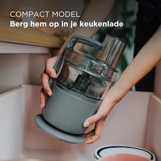 Foodprocessor - Multifunctioneel - Hakken - Mengkommen - Zilver - Snel — afbeelding 2