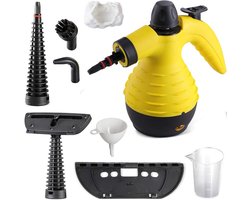 Draagbare stoomreiniger, vermogen 1050 W, druk, 3,2 bar, 28 g/min, tank 300 ml, snelle verwarming met draaibare uitloop, 360 graden veiligheidsslot en accessoires voor het reinigen van het huis