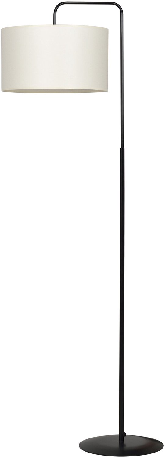 Emibig Umea zwart en ecru staande lamp 1x E27 - Perfecte sfeer voor elk interieur