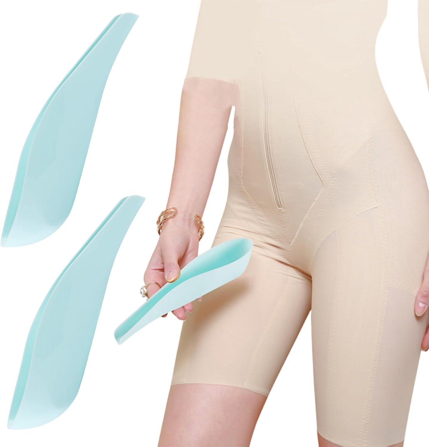 Draagbaar urinoir voor dames 20 x 4,5 cm - herbruikbaar - lichtgewicht en compact - ideaal voor outdoor activiteiten - 2 stuks - Vemera