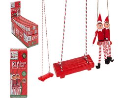 Naugthy elves - Elves behavin badly | Kerst - Elf - Stoute elf - pop | Kerstmis traditie | polysone schommel 12,7x5 cm
