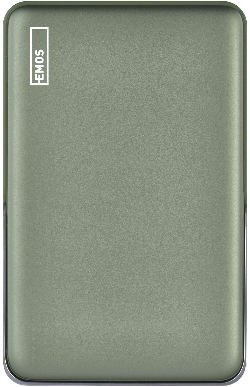 EMOS WI 1031 powerbank, 10.000 mAh, 20 W + draadloos opladen, legergroen, B0552AG