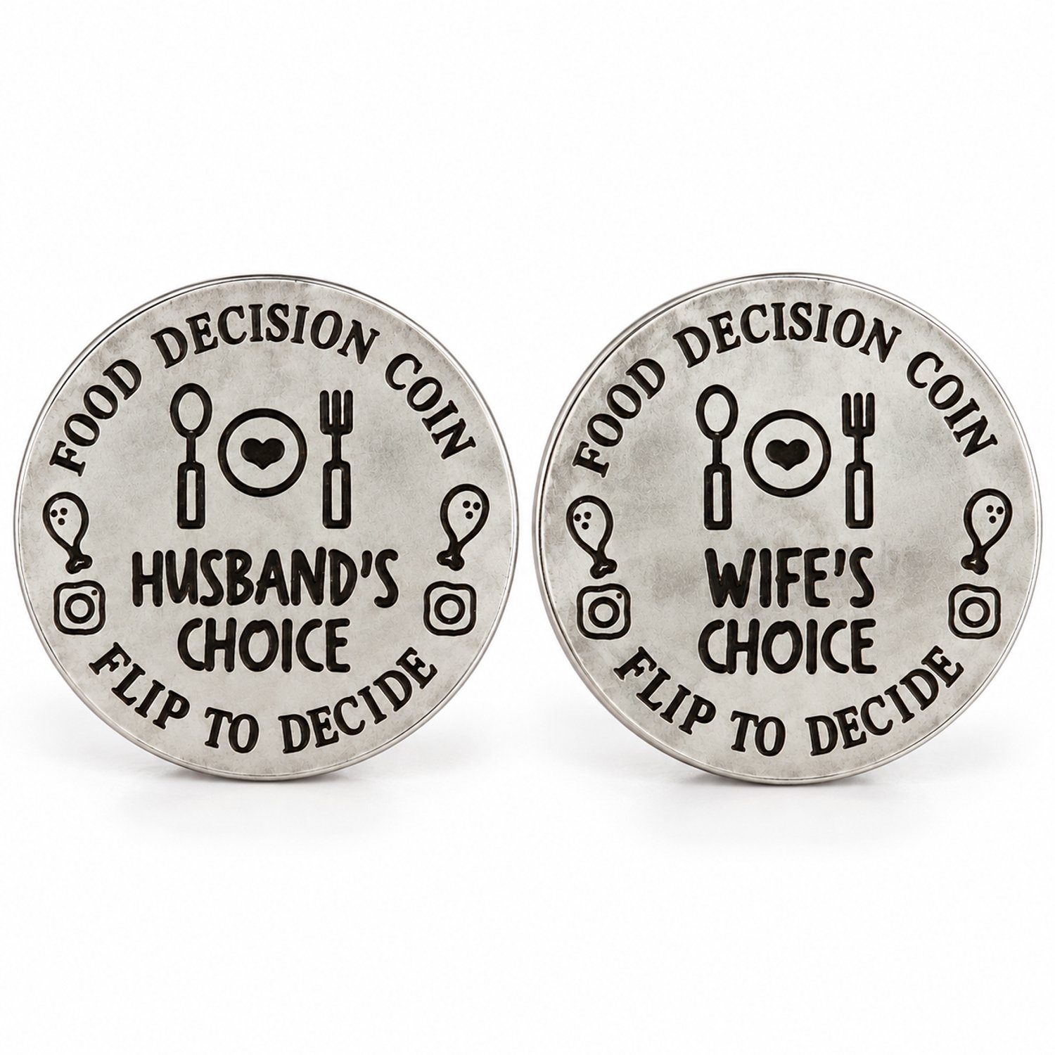 Nina’s Giftshop® Beslismunt Voor Koppels – Husband’s Choice & Wife’s Choice – Grappig Cadeau Voor Stel – Partner Cadeau – Relatie Cadeau – Echtpaar – Verjaardag