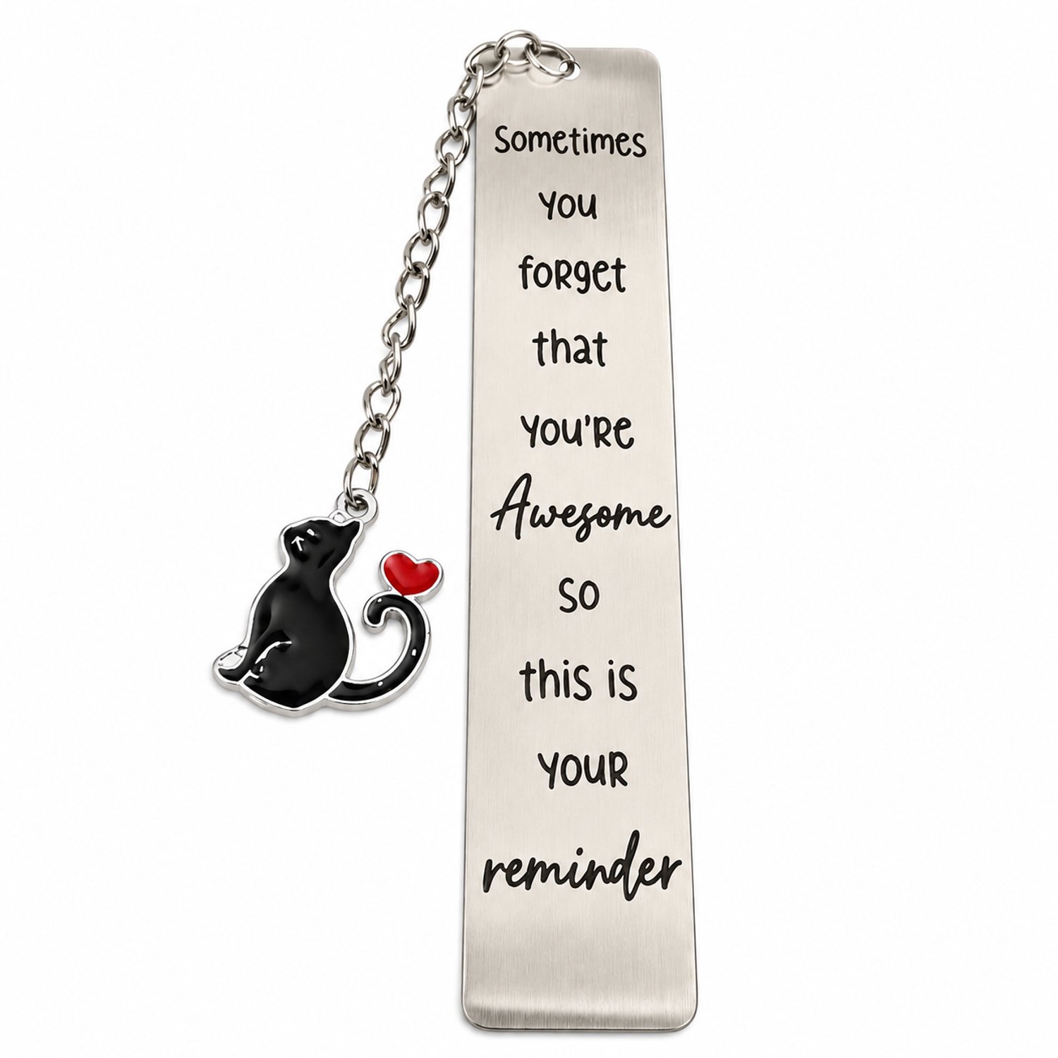 Nina’s Giftshop® Boekenlegger Kat – Kattenliefhebber Cadeau – Grappig Cadeau – Cadeau Voor Vrouw – Cadeau Voor Meisje – Boeken Cadeau – Bedankje – Inclusief Geschenkzakje