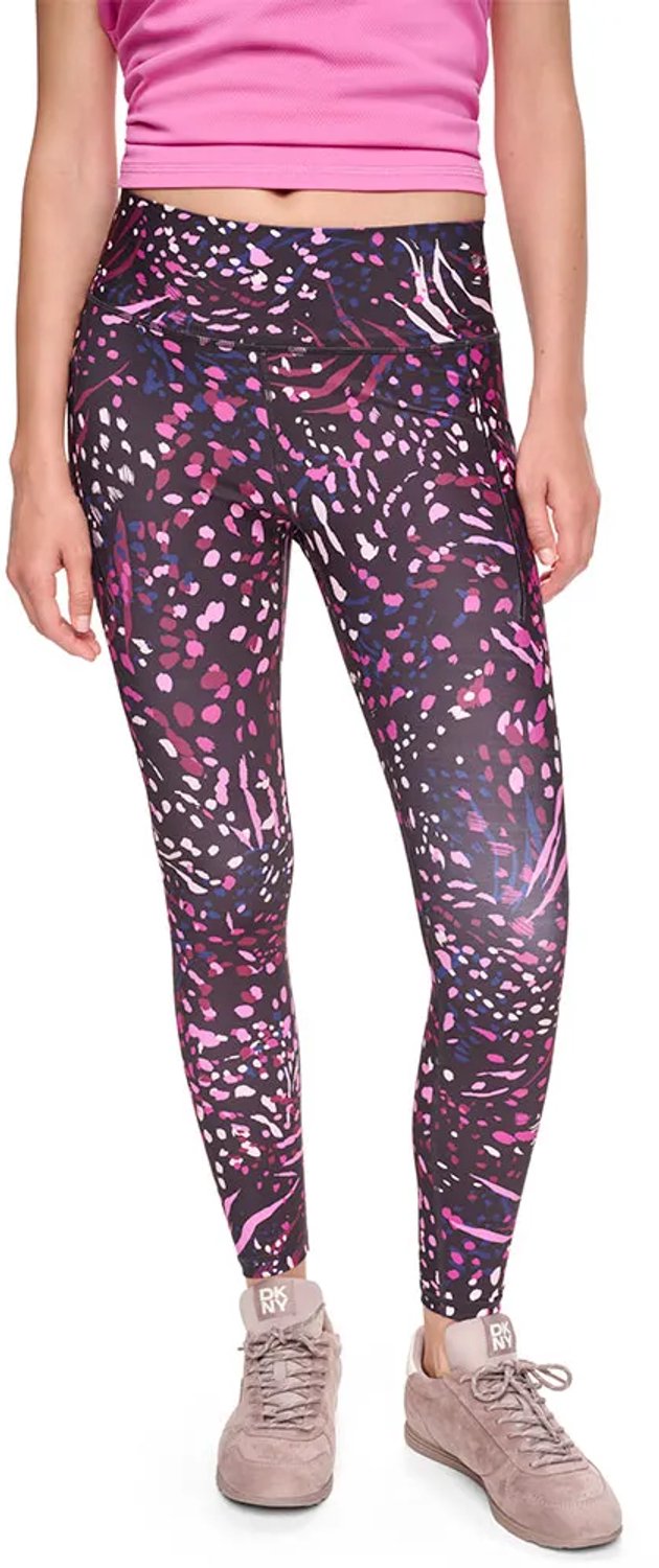 Dkny Dw2100302 Leggings Met Hoge Taille 7/8 Paars L Vrouw