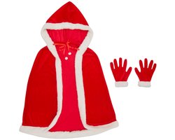 Traditioneel kerstkostuum van fluweel voor dames – 2-delig