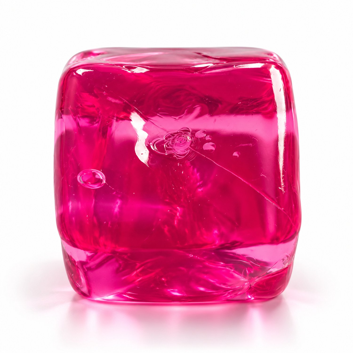 Hoogwaardige Kubus Squishy / Stressbal | Vierkante Slowrising Knijpbal | Viral Tik-Tok Fidget Speelgoed - Roze