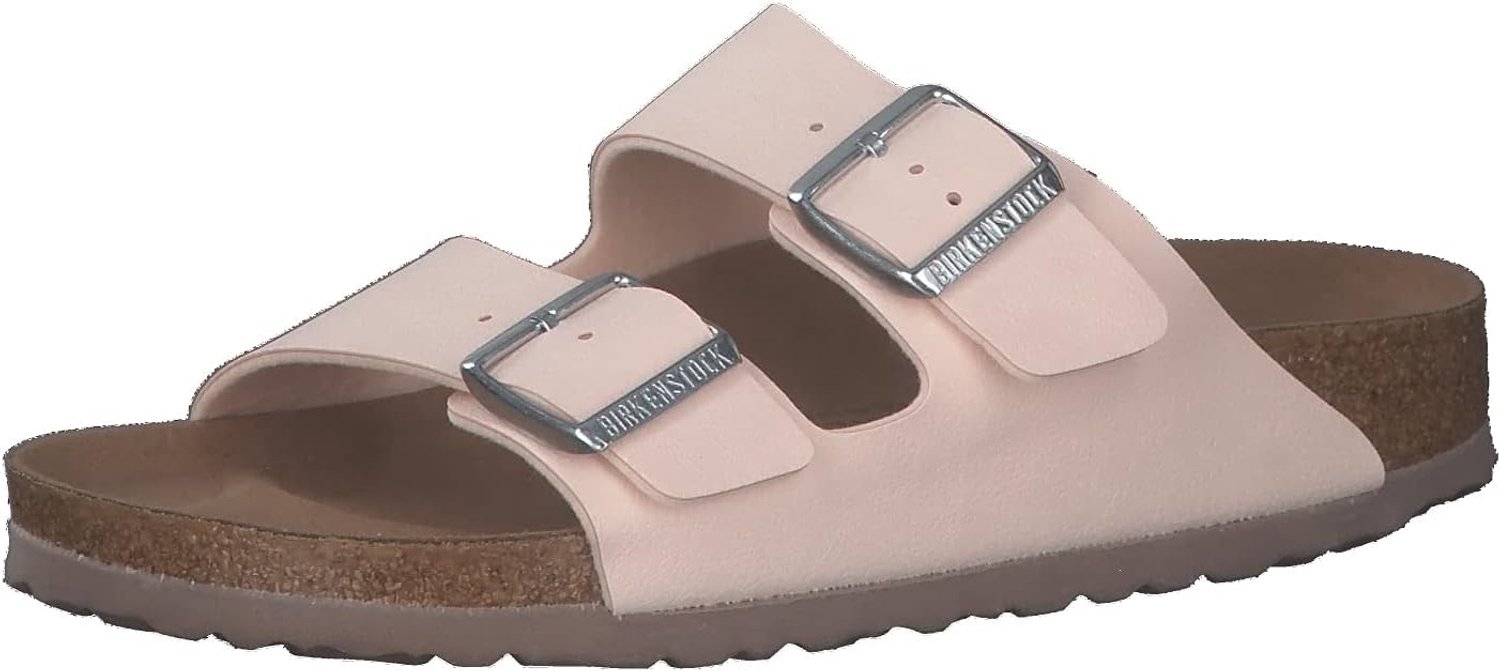 Birkenstock Arizona Leren Uniseks Mules Comfort & Grip Aards Vegan Lichtroze