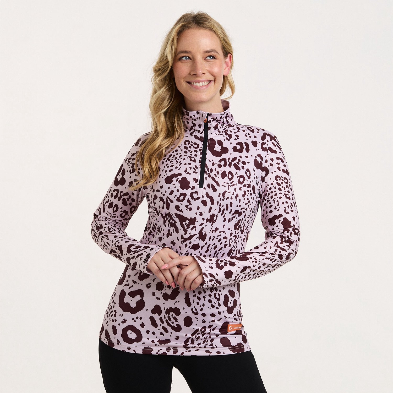 Gareth & Lucas - EVO Skipully Savannah - XL - 100% Gerecycled Polyester - Dames - Midlayer Sportshirt - Wintersport