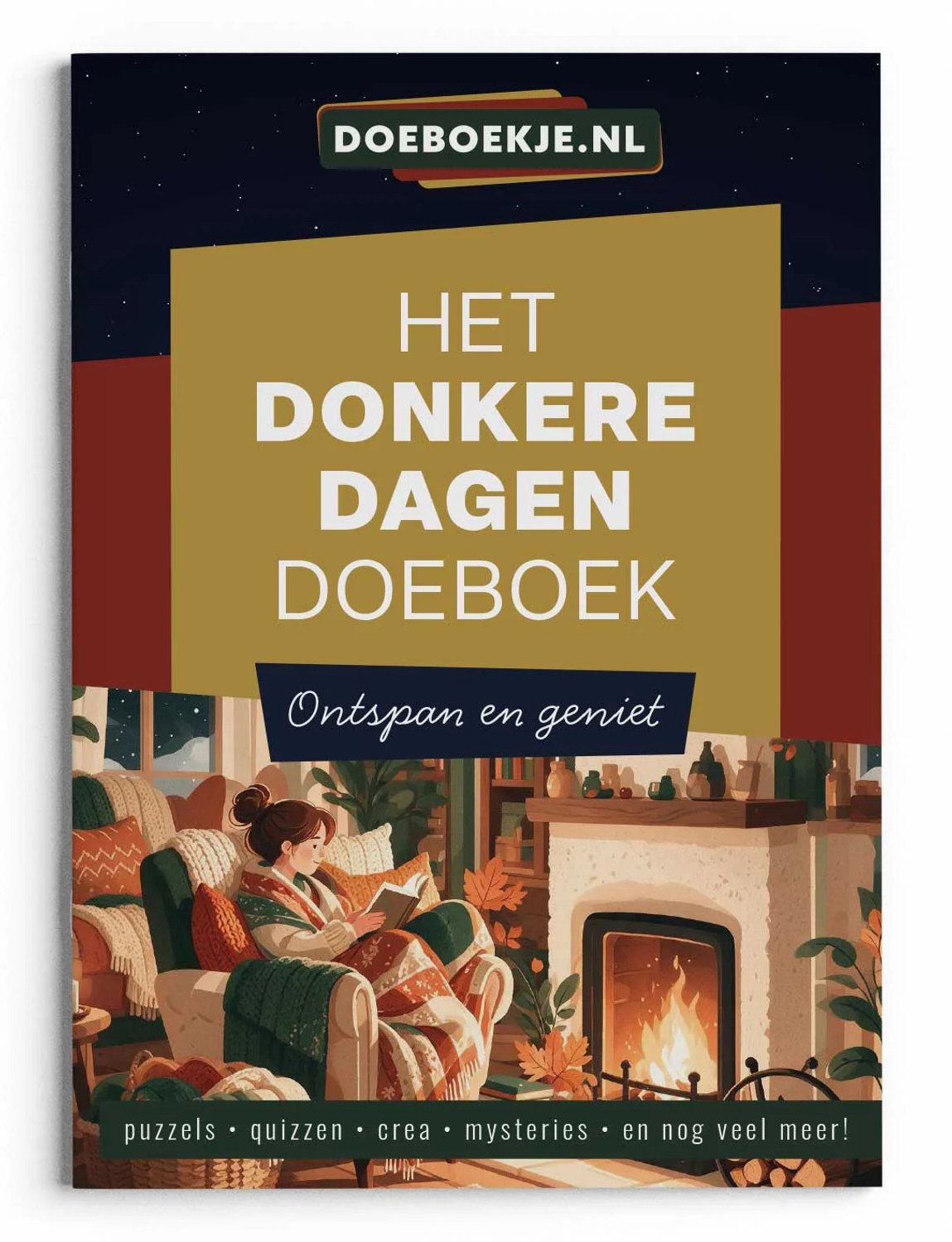 Het Donkere Dagen Doeboek - puzzels, quizzen, spelletjes, DIY, smakelijke ideeën en mysteries - Sinterklaas, Kerst - voor volwassenen
