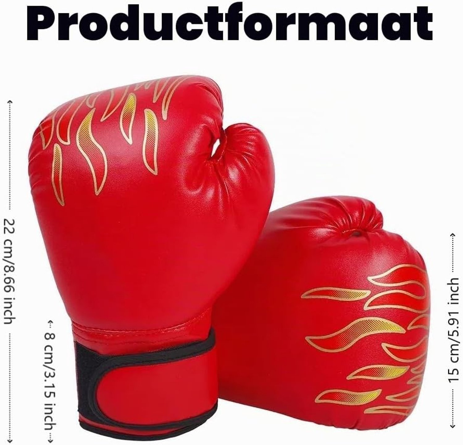 Kickbokshandschoenen voor Kinderen - Muay Thai Handschoenen voor Jongens en Meisjes 3-8 Jaar - Ideaal voor Training en Sparren, Rood