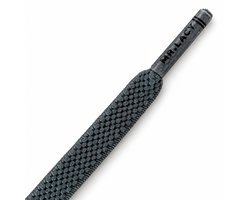 Mr. Lacy - Schoenveter - Flexies - Plat - Grijs  - Elastische veters - Lengte 90 cm