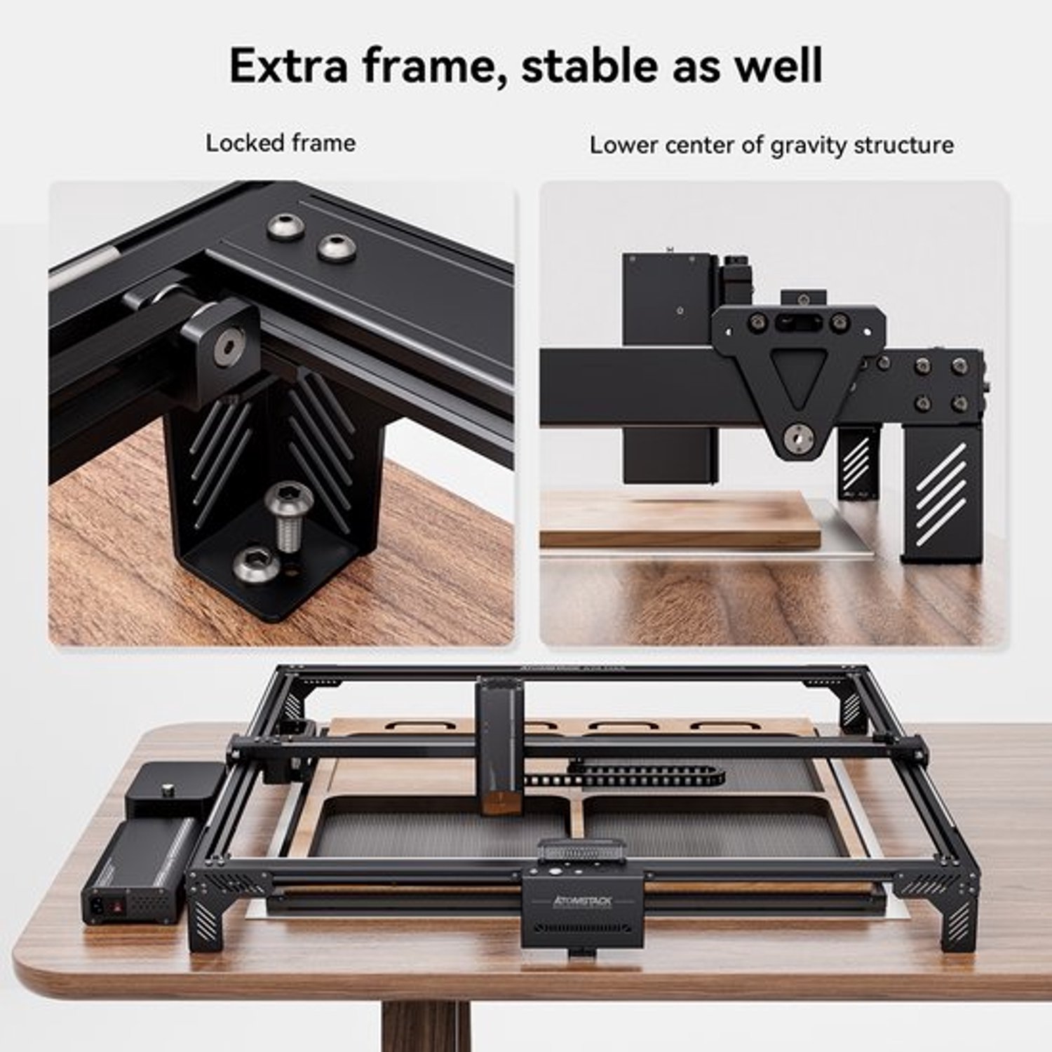 Lasergraveermachine Desktop - A70 MAX 70W - 850x800 mm Werkgebied - Metaal Acryl Hout - Wi-Fi Bediening