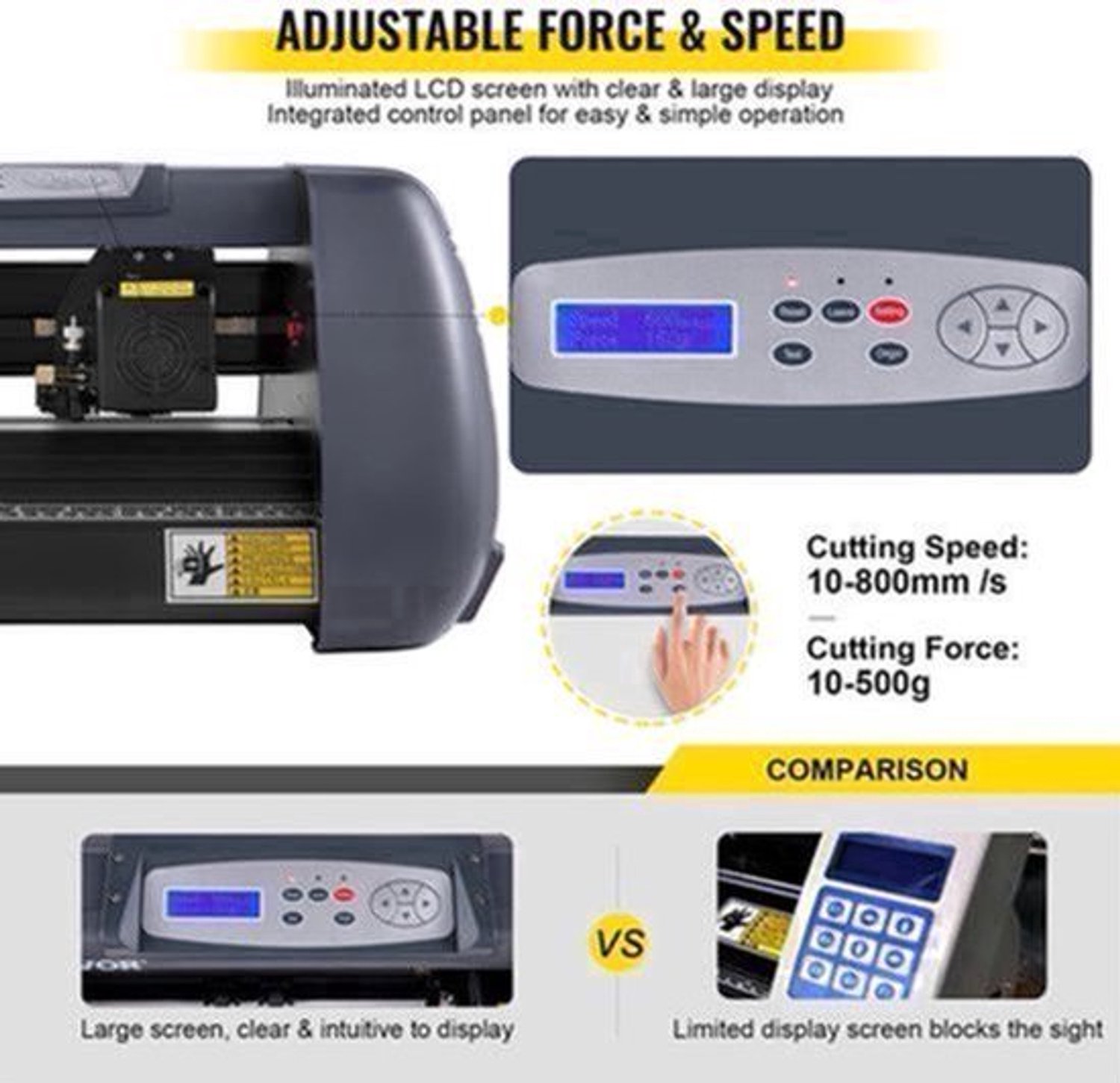 Vinyl Cutter Plotter – Snijplotter – Knipmachine – Stickerprinter – Decal Cutter – Professioneel 14 Inch – Nauwkeurige Snijprecisie 0,01 mm