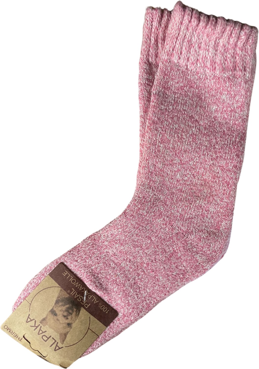 green-goose® Alpaca Damessokken | 1 Paar | Licht Rood | 95% Alpaca Wol | Maat 35-38 | Heerlijk Warm en Rekbaar