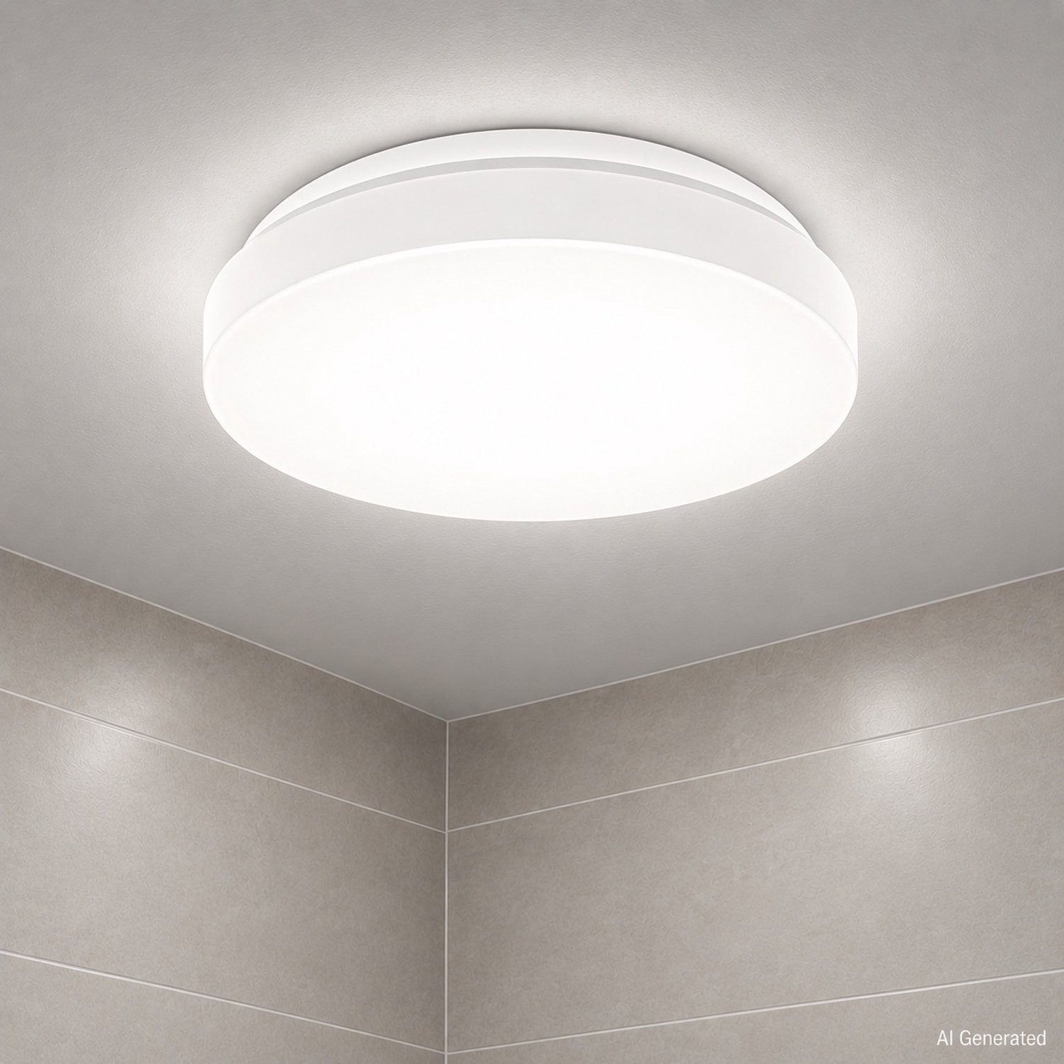 Bol.com B.K.Licht - LED Badkamerverlichting - plafondlamp - witte badkamerlamp - IP44 - Ø29cm - 4.000K - 1.200Lm - 12W aanbieding