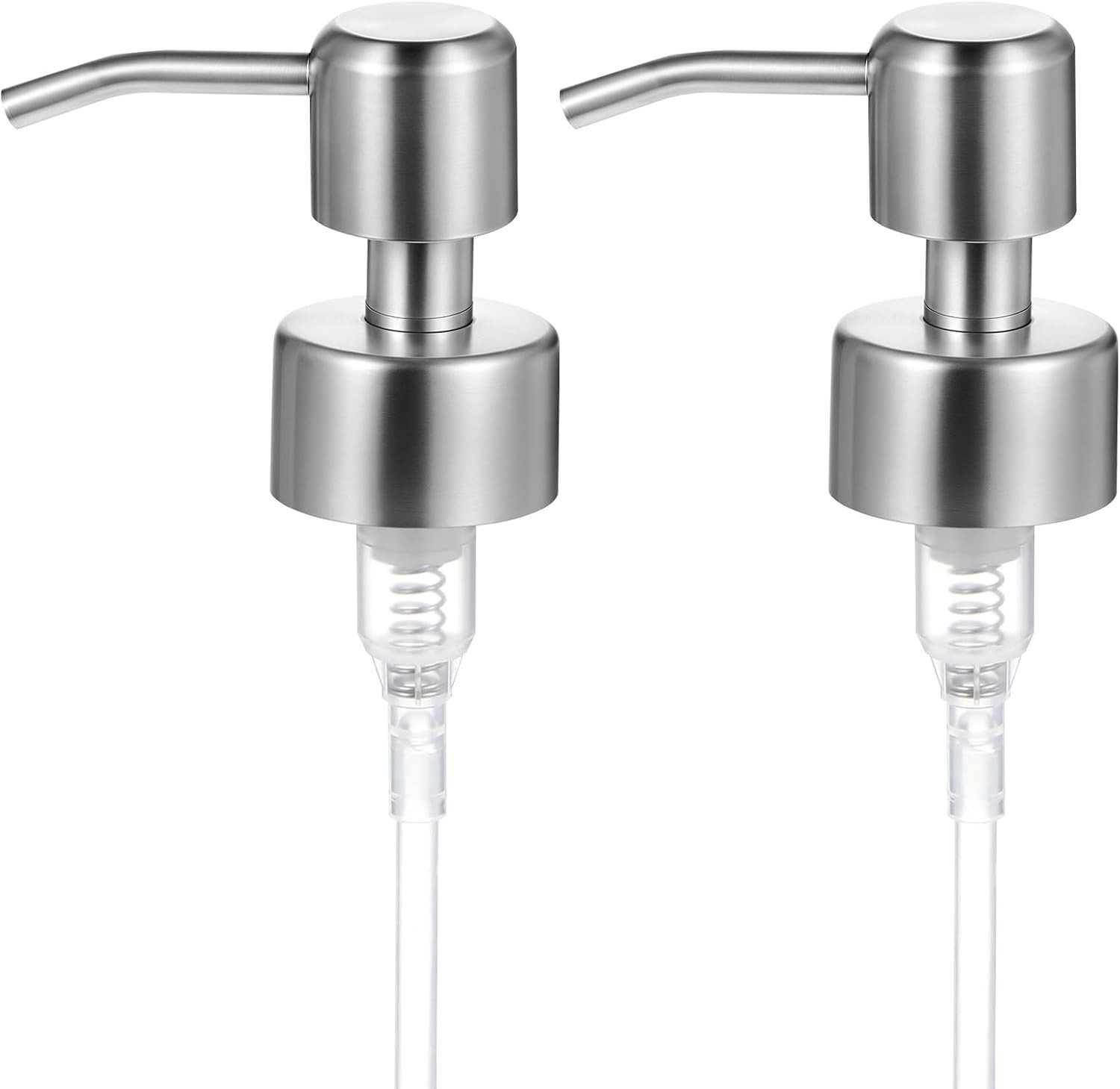 Vervangende Pompkop voor Zeepdispenser - Roestvrijstalen Handzeep Pomp - Herbruikbare Pomp voor Lotionflessen (26mm-28mm) met Standaard Diameter
