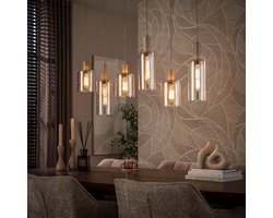 Hoyz Collection - Hanglamp Aurea - Beige - 14x118x150 cm