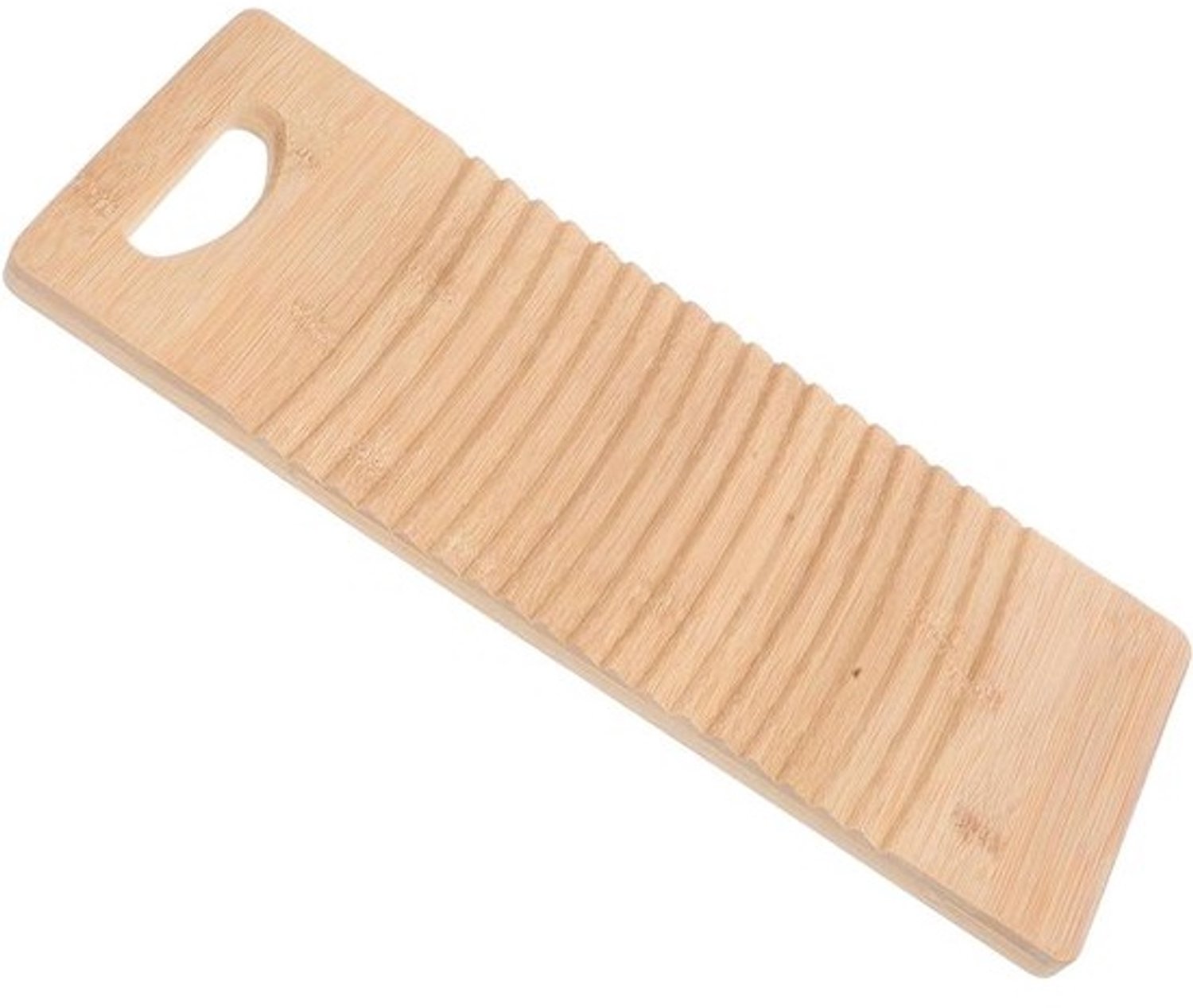 Rustiek wasbord - Vintage handwasbord - Kleding met de hand wassen - Golfpatroon voor schrobben - 40x15x1.5cm - Khaki